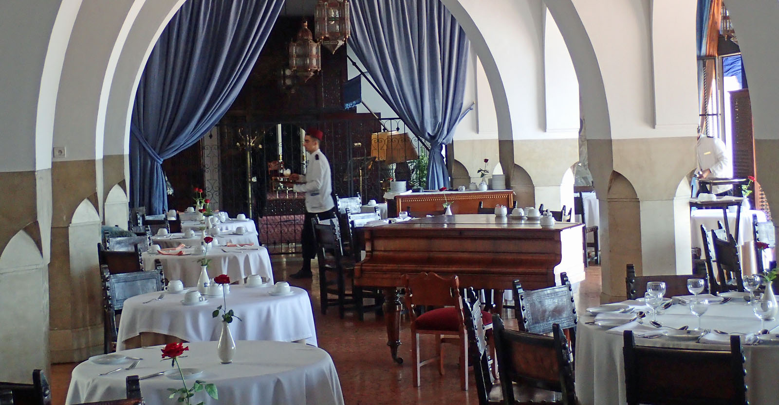 Restaurant «El Erz» im Hotel El Minzah in Tanger- das Original von Rick's Café Americaine