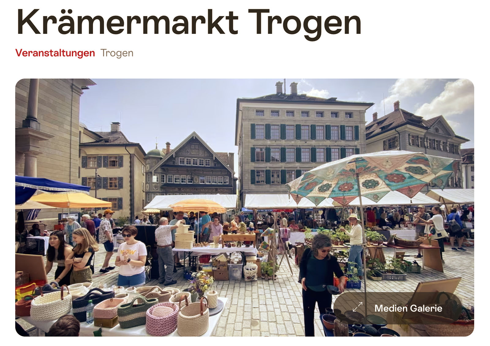Krämermarkt Trogen @ Krämermarkt